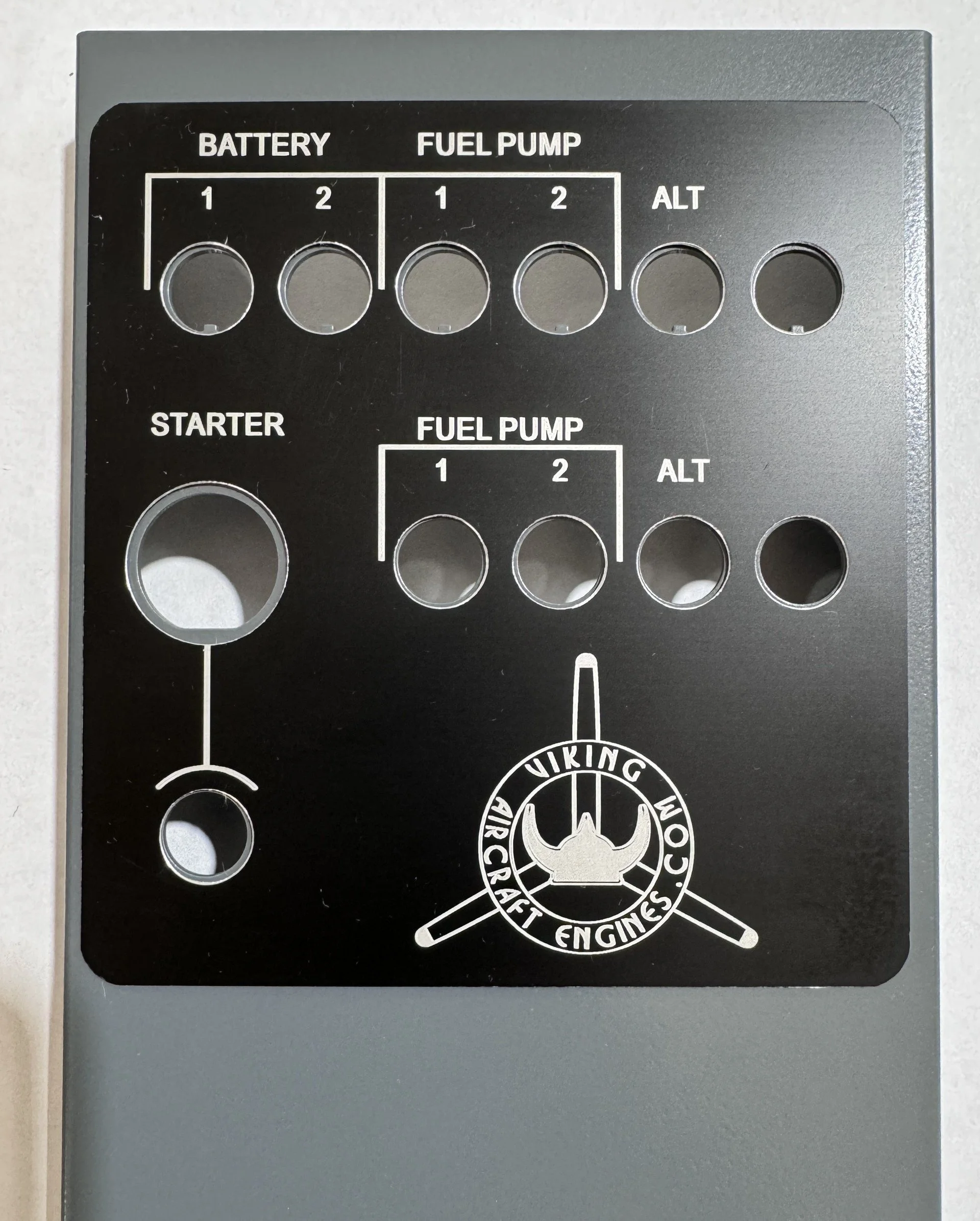 Viking Switch Panel Overlay — Viking Aircraft Engines